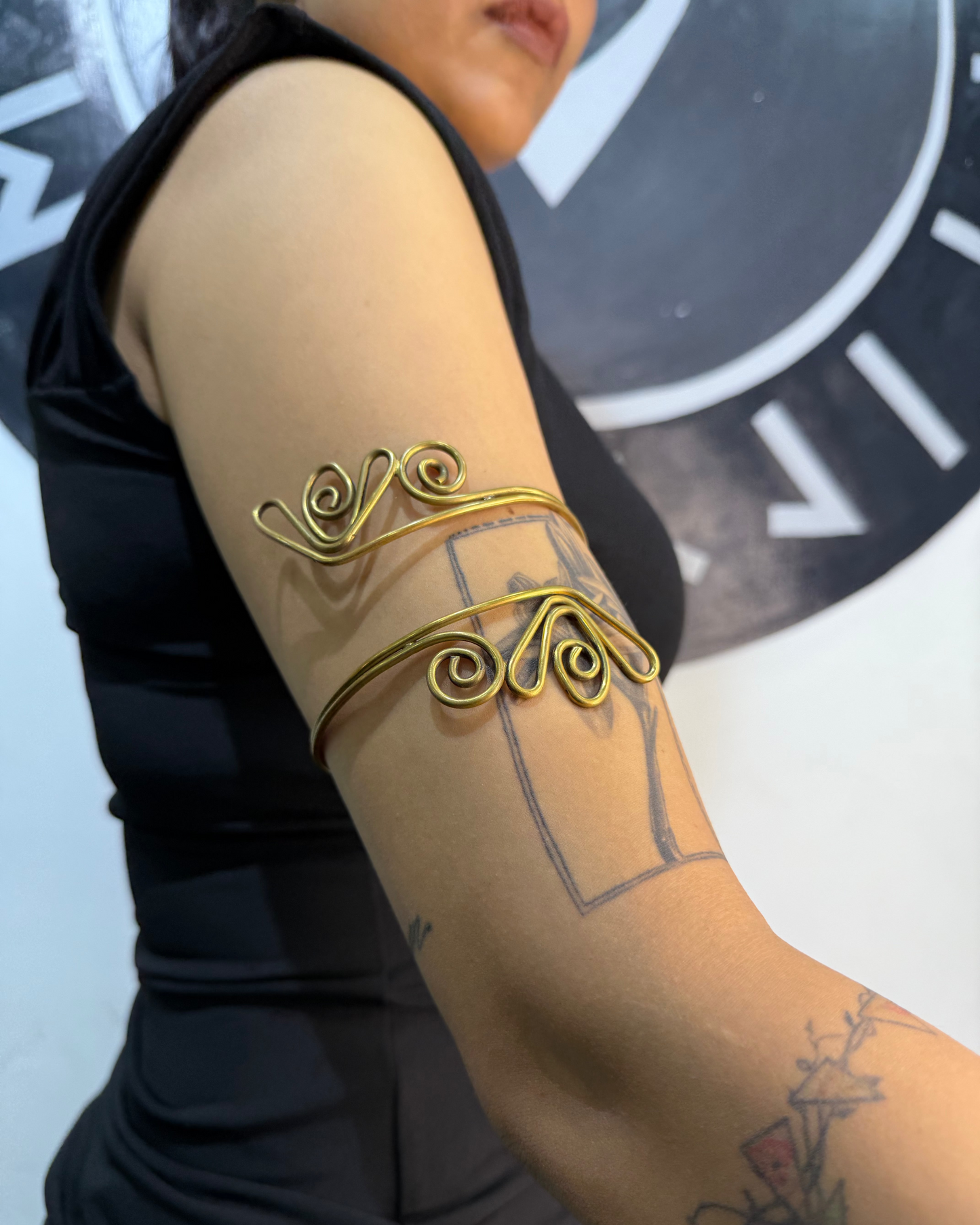 Bohemian Arm Cuff, Arm Cuff, Brass Jewellery, Brass Cuff, Brass Bracelet, Adjustable