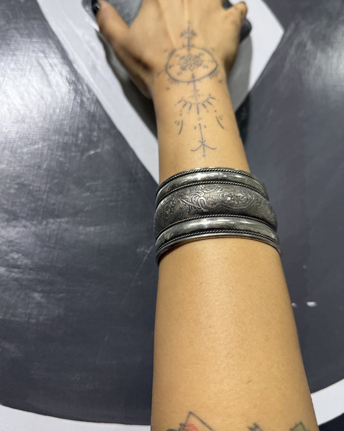 Tribal Hand Cuff, Hand Cuff, Brass Cuff, Bhemian Cuff