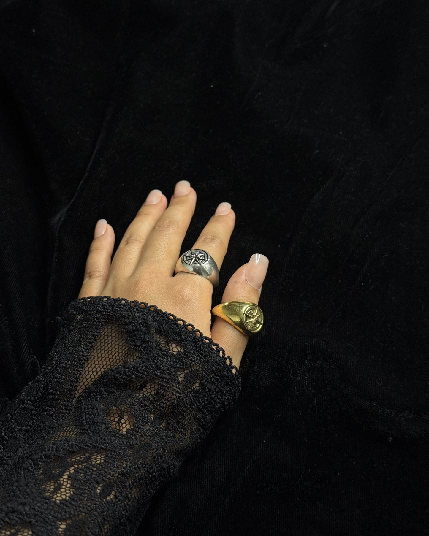 Compass Ring, Brass Ring, rings, unisex ring