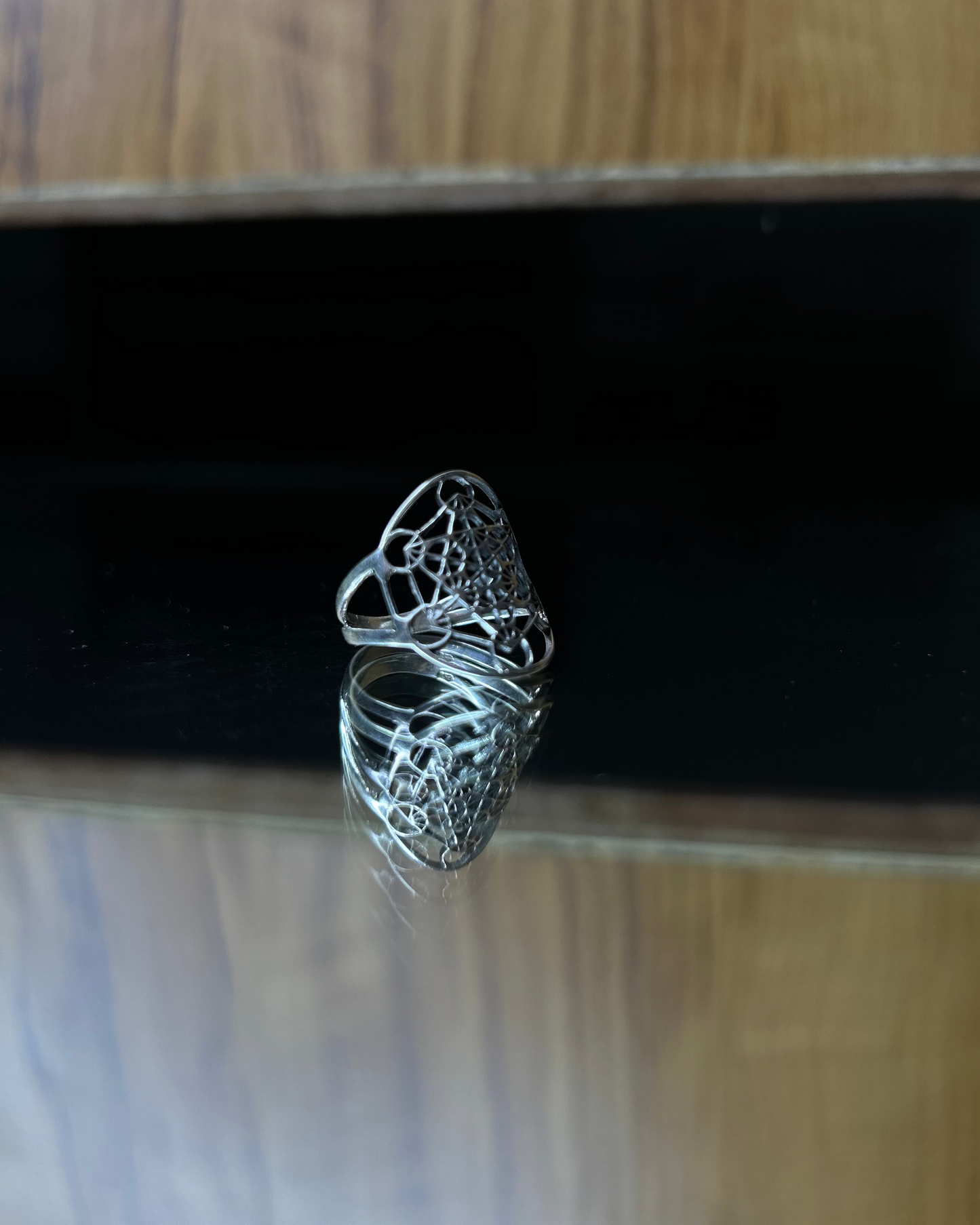 Metatron's Cube Ring, Brass Ring, ring, unisex ring