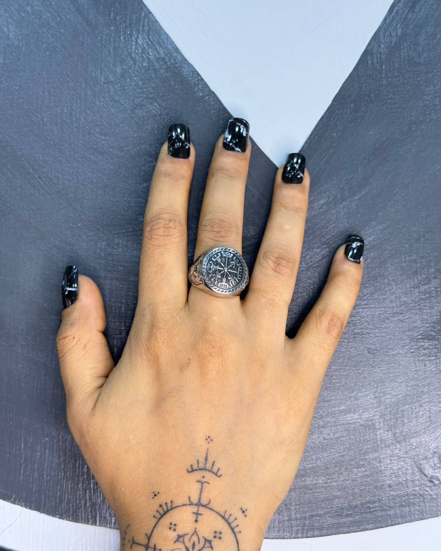 Runes RIng, Stainless Steel Ring