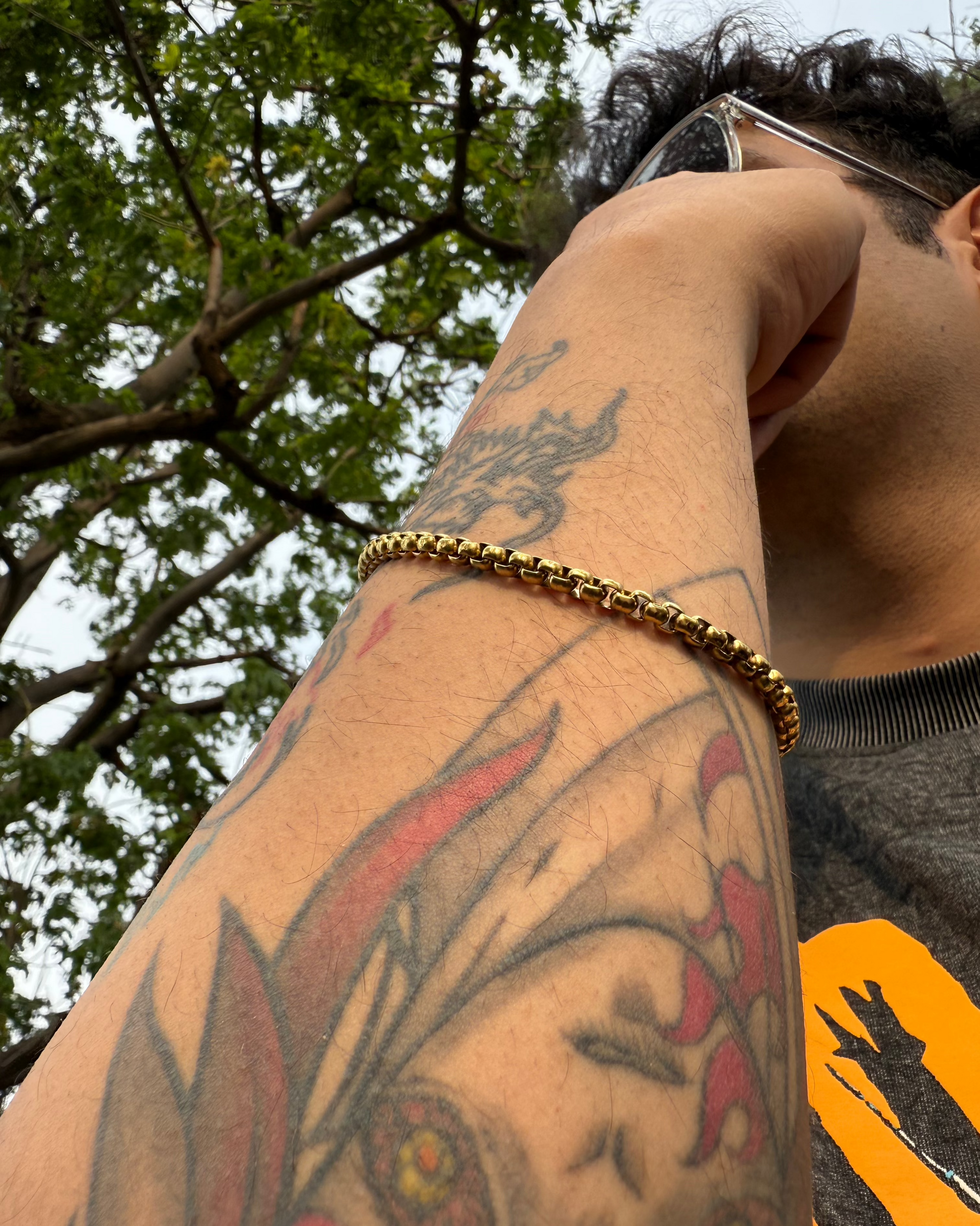Bracelet, Gold Plated Bracelet, Mens Bracelet, Anti Tarnish Bracelet, Staineless Steel Bracelet
