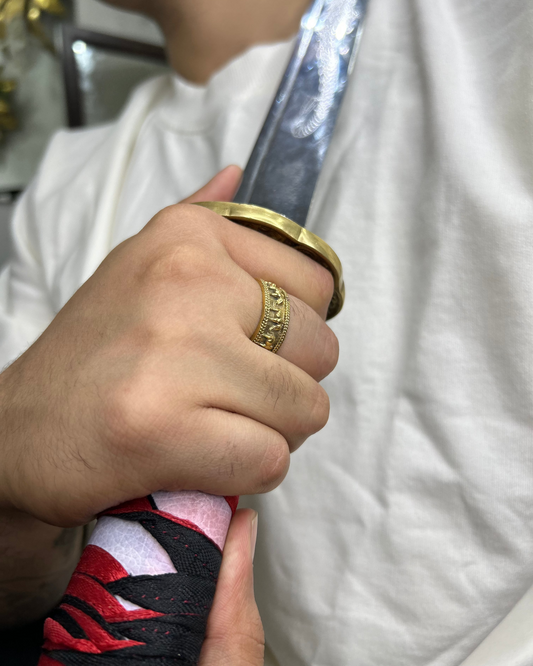Antique Brass Ring, Temple Ring, Brass Ring, Unisex