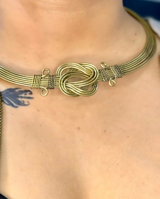 Brass Hasli, Brass Jewellery, Hasli