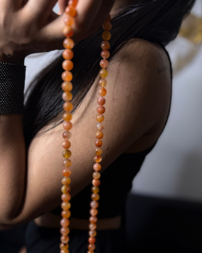 Carnelian Beaded Mala