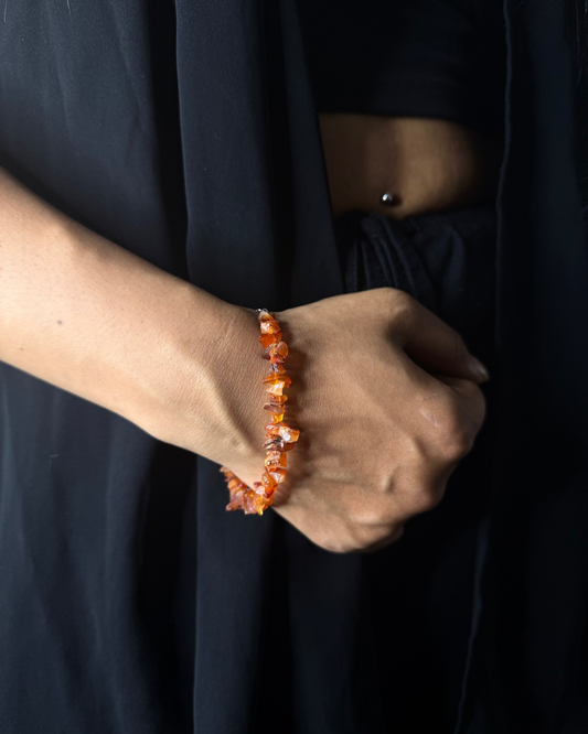 Carnelian bracelet, healing crystal, bracelet, stone jewellery 