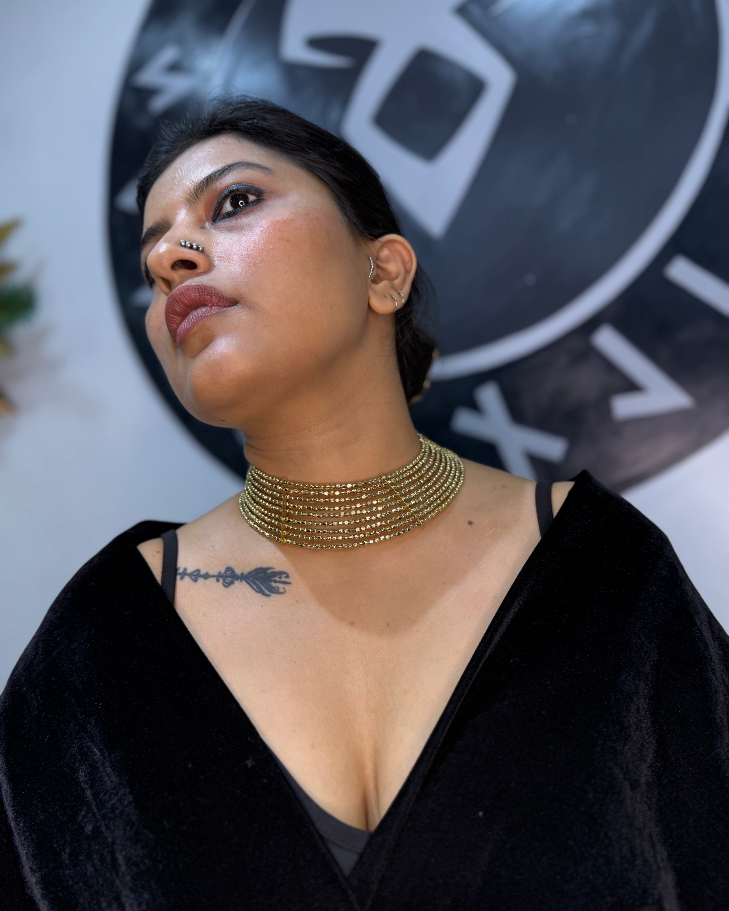 Brass Choker, Choker, Brass jewellery
