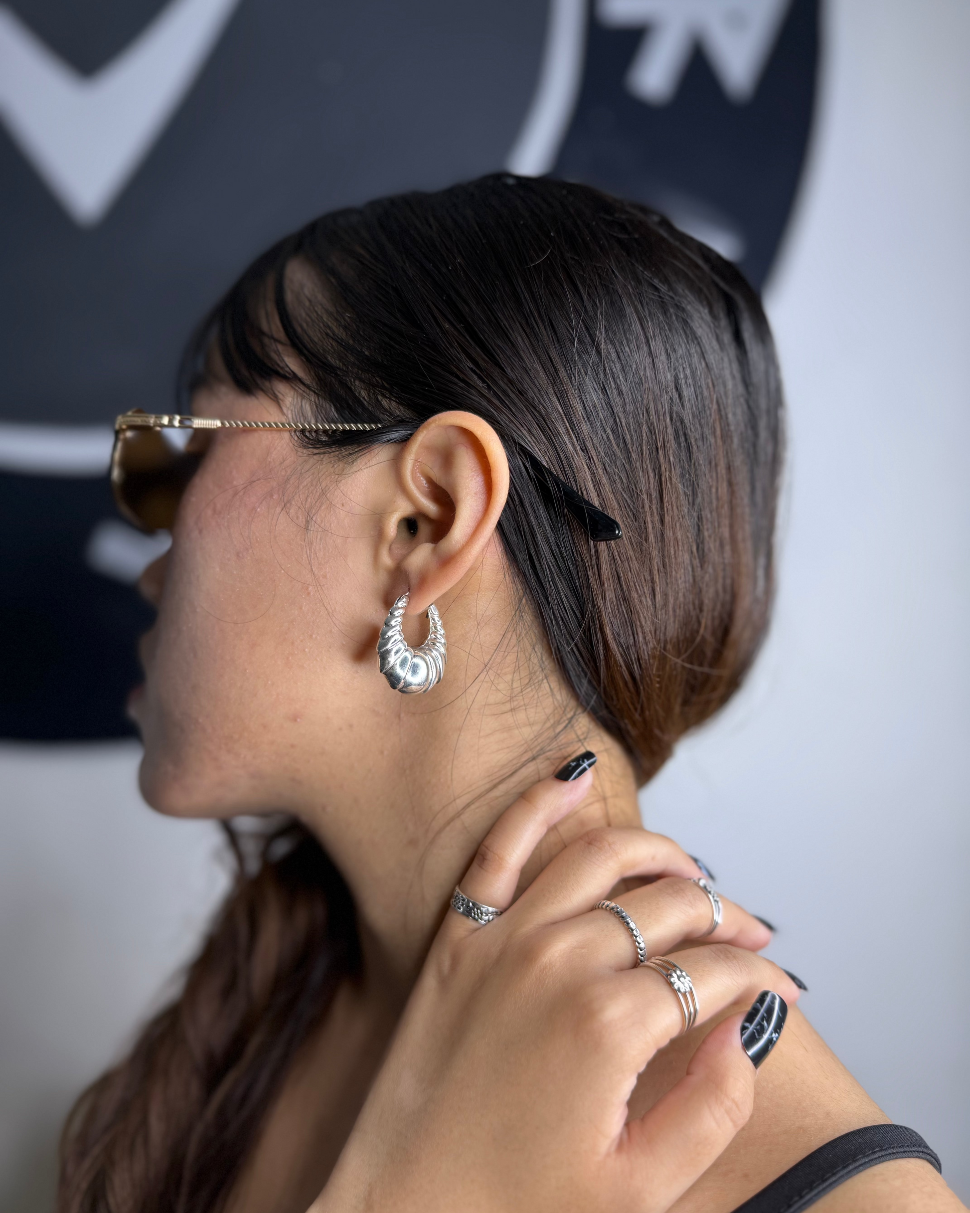 Hoop Earrings; 92.5 Sterling Silver, Hypoallergenic & Handcrafted 