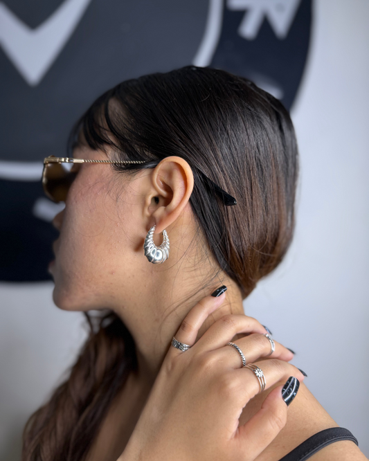 Hoop Earrings; 92.5 Sterling Silver, Hypoallergenic & Handcrafted 