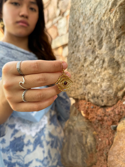 Evil Eye Dangle Earrings