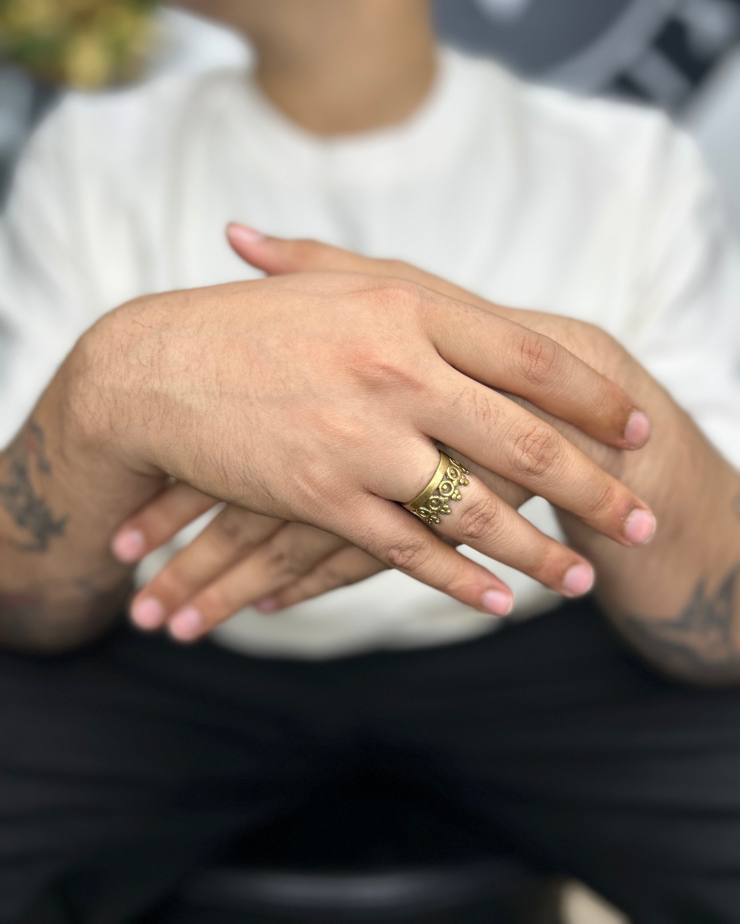 Filigree  Ring, Brass, Ornate Ring