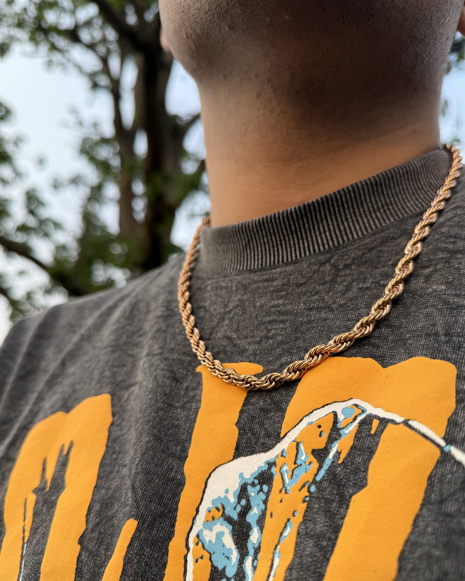 Gold Chain | Anti Tarnish | Stainless Steel | Gold Plated | Rope Chain