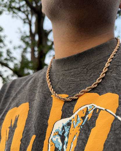 Gold Chain | Anti Tarnish | Stainless Steel | Gold Plated | Rope Chain