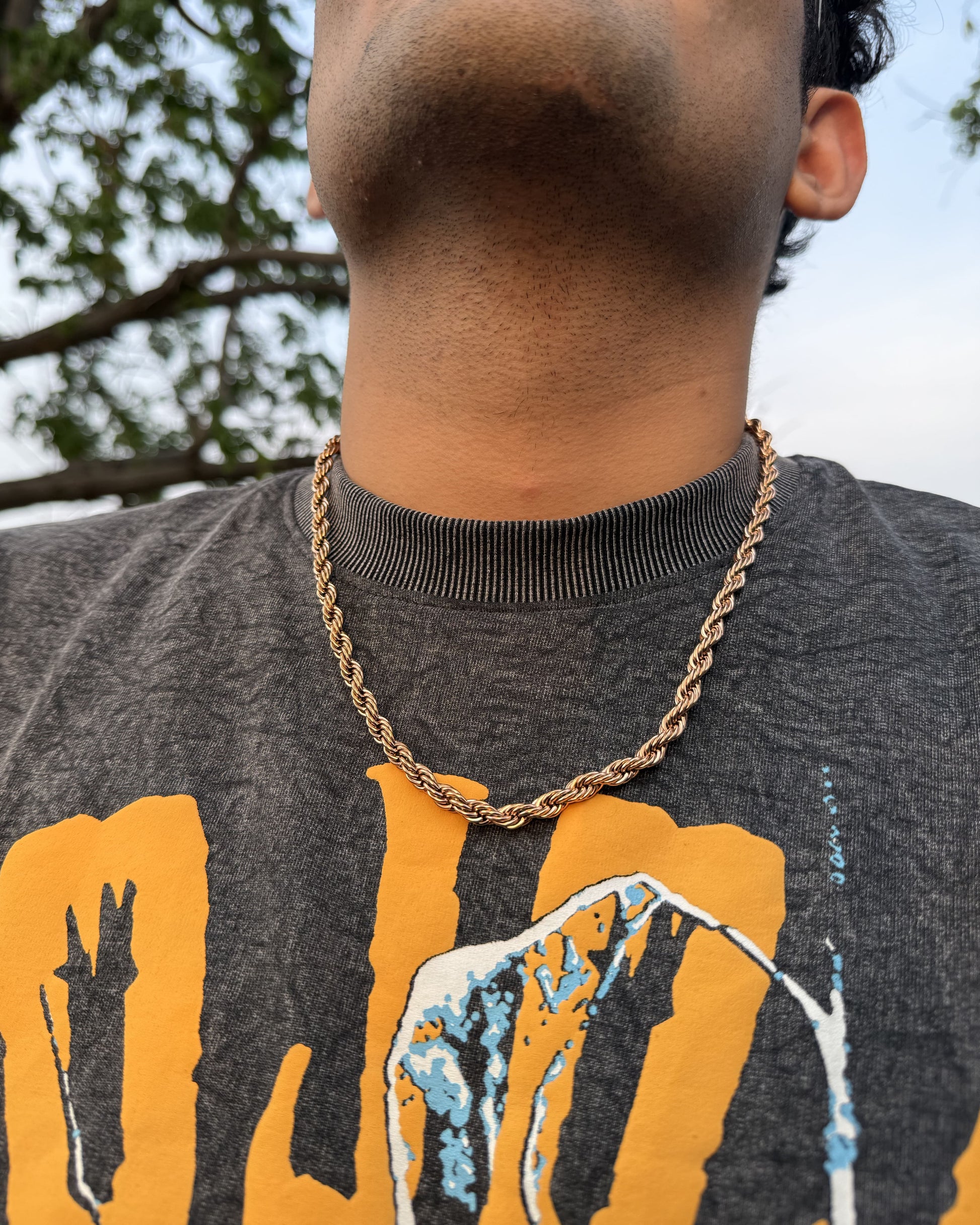 Gold Chain | Anti Tarnish | Stainless Steel | Gold Plated | Rope Chain