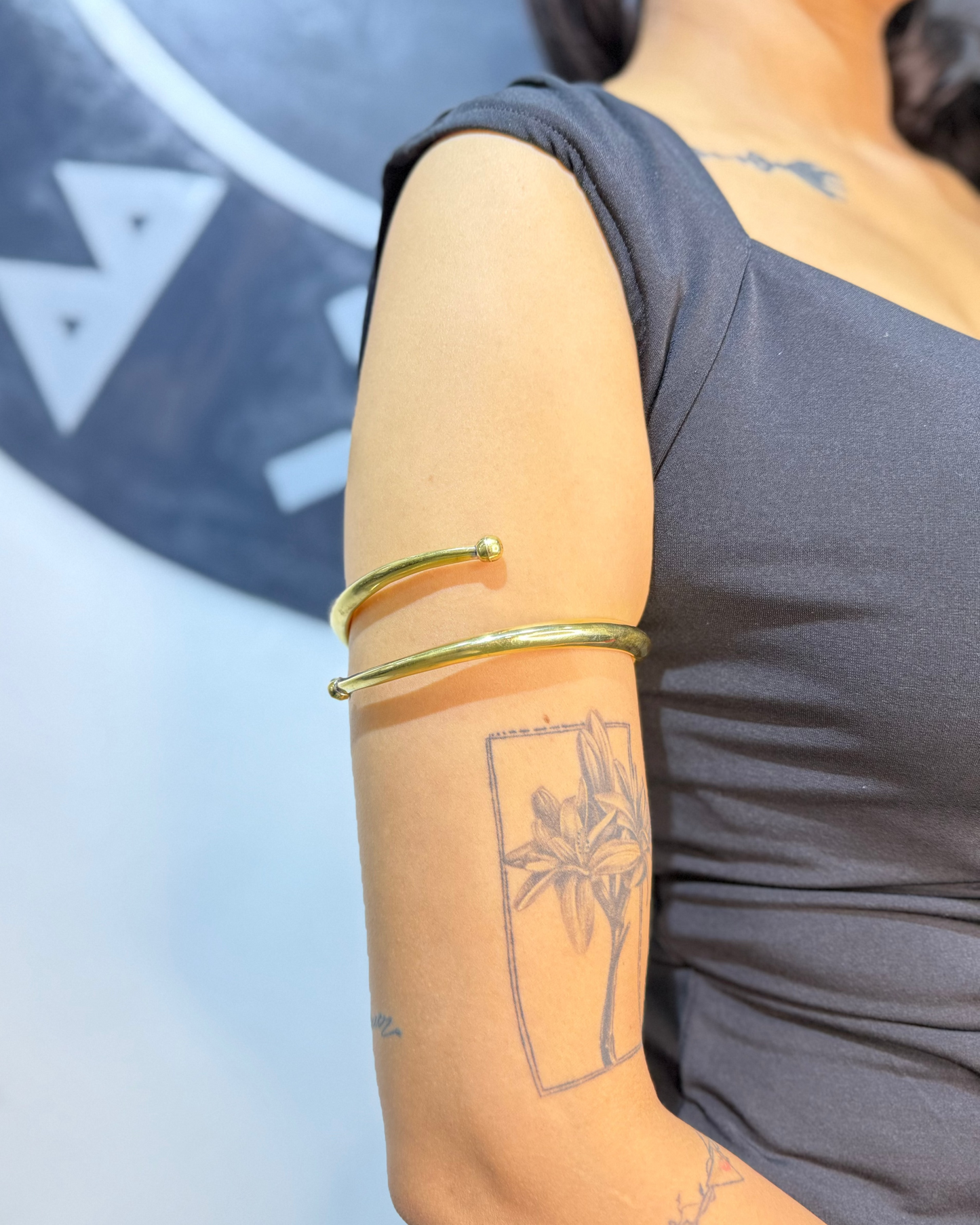 Bohemian Arm Cuff, Brass Jewellery, Brass Cuff, Adjustable