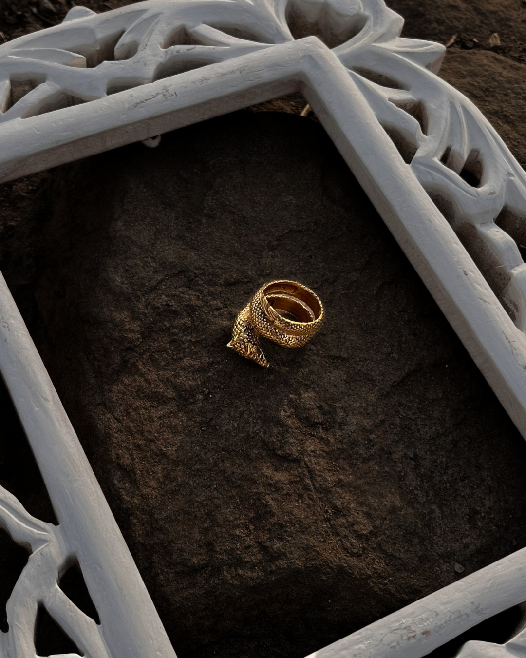 Snake Ring, Golden Mamba Ring, Brass