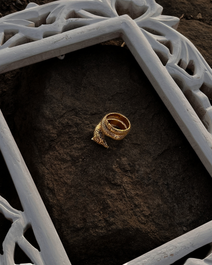 Snake Ring, Golden Mamba Ring, Brass