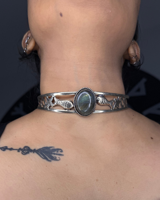Hasli, Labradorite Hasli, Stone Necklace, Stone Hasli