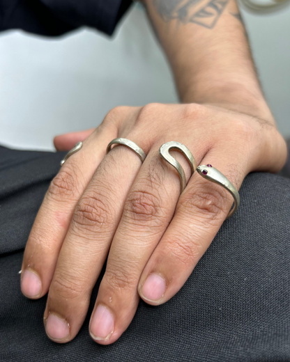 Multi-finger Snake Ring, Brass Ring, ring, unisex ring