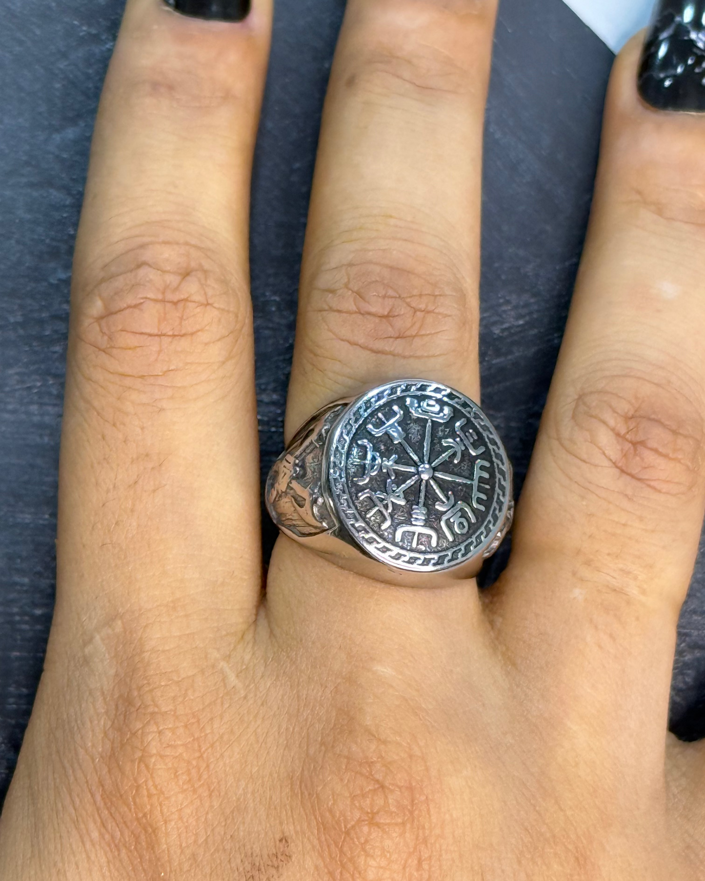 Runes RIng, Stainless Steel Ring