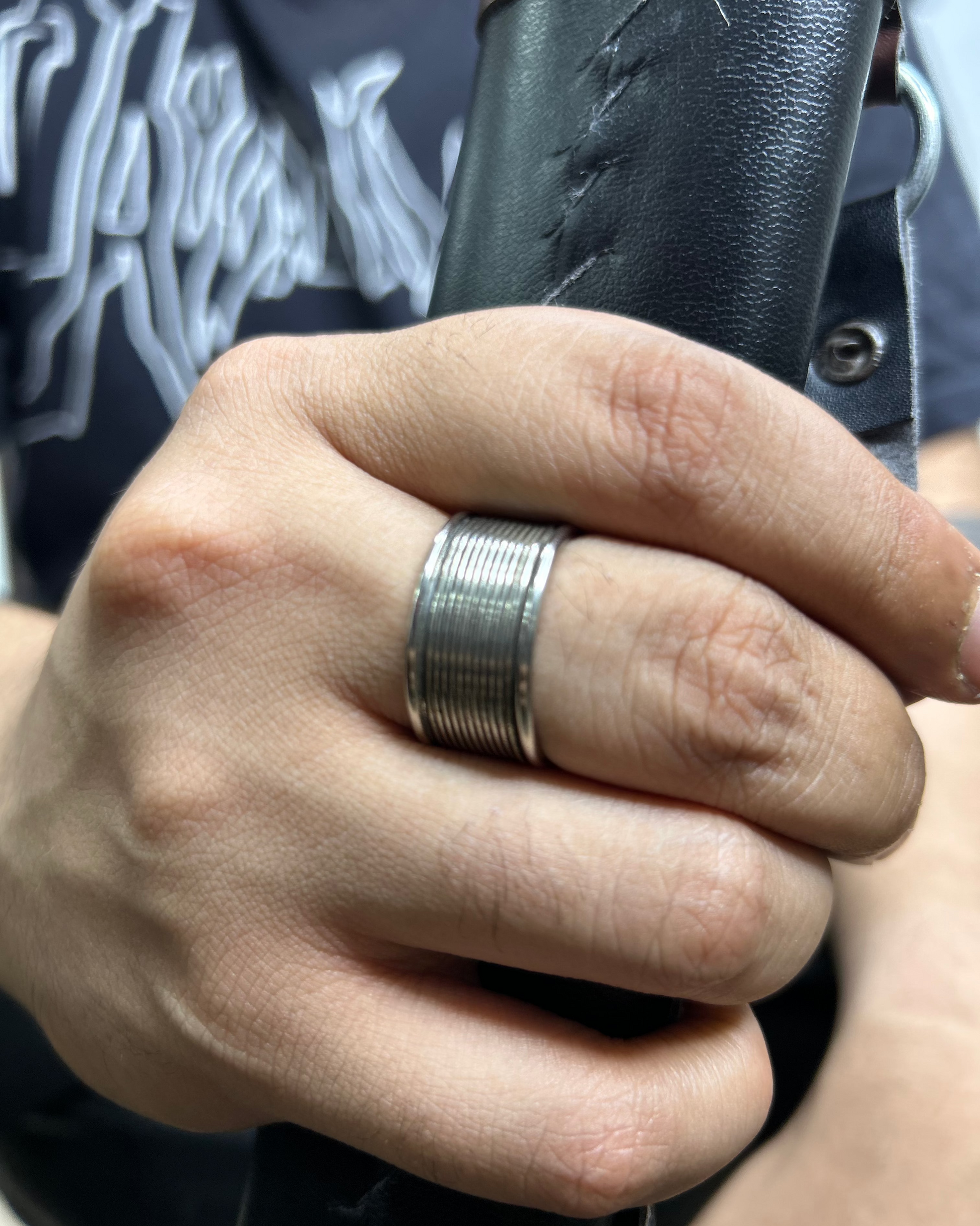 Salty Alpha Class Finger Ring, Brass Ring, ring
