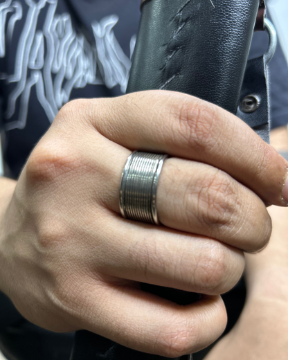 Salty Alpha Class Finger Ring, Brass Ring, ring