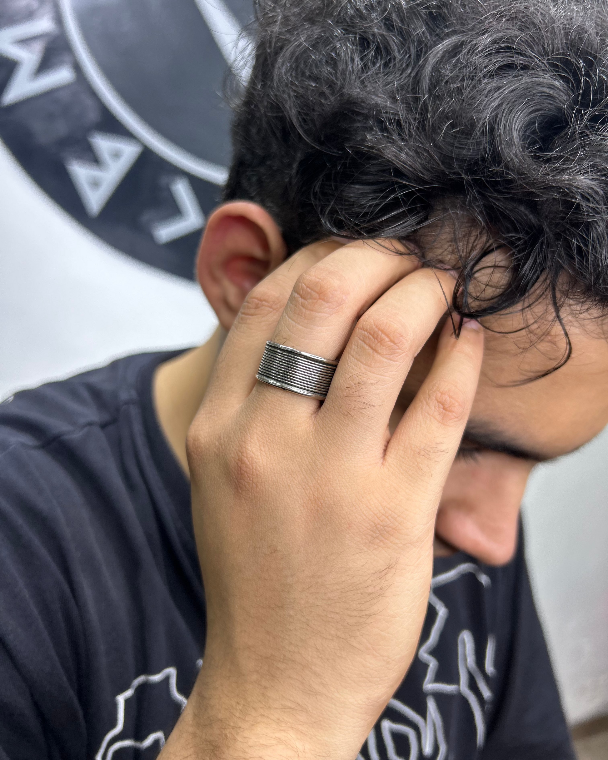 Salty Alpha Class Finger Ring, Brass Ring, ring