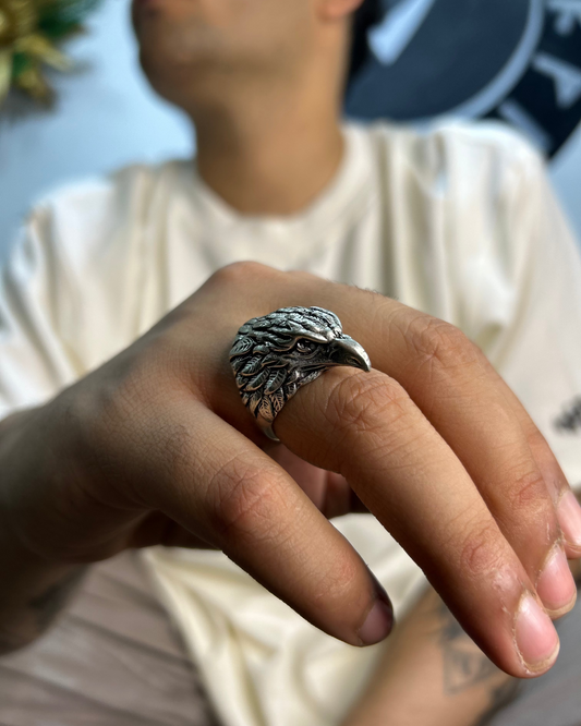 Silver Eagle Ring, Brass Ring, rings